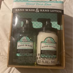 Hand Soap And Lotion Set. 