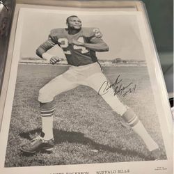 Buffalo Bills Booker Edgerson Signed 8x10 