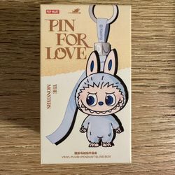 Labubu Pin for Love Series Authentic 'K’ Popmart - BRAND NEW IN BOX Authentic
