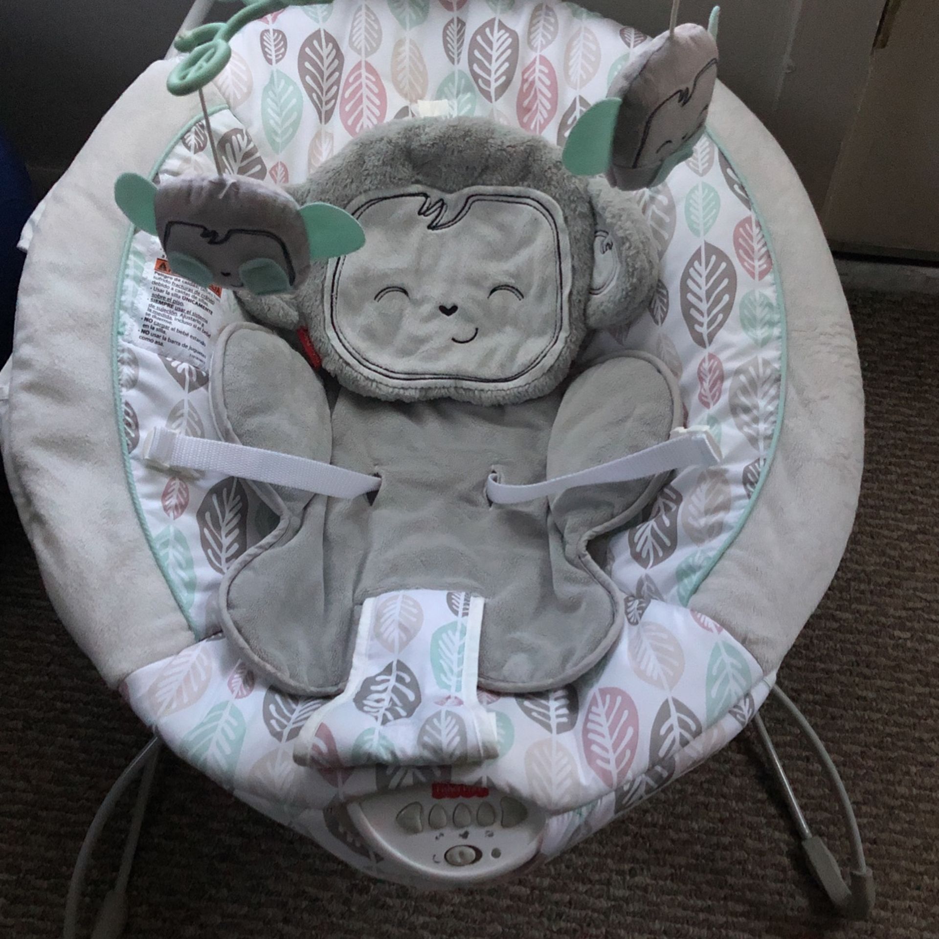 Fisher price snuggle monkey deluxe baby bouncer