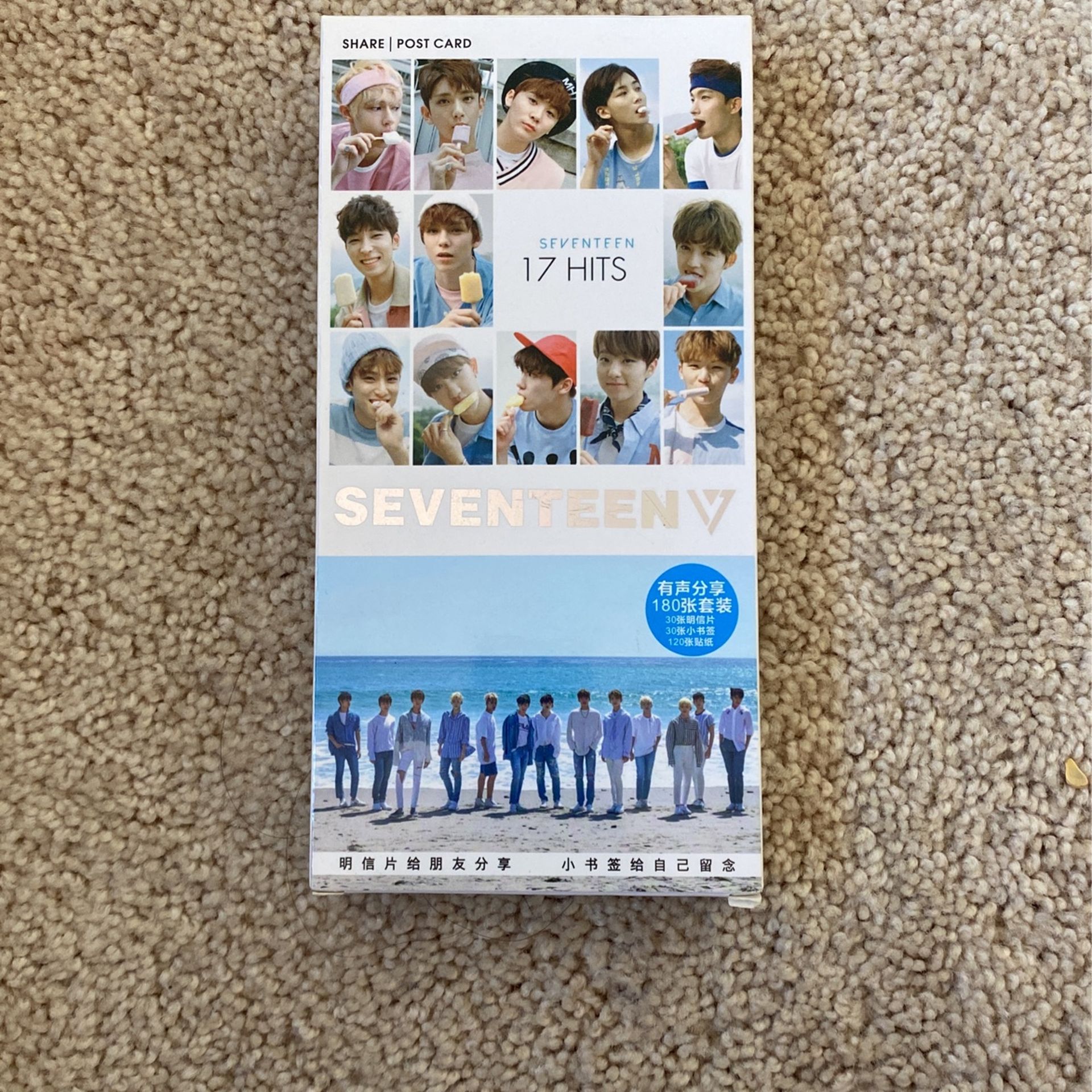 K-POP SEVENTEEN SVT Post Cards & Stickers