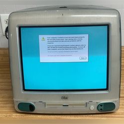 Vintage Apple iMac G3 M4984 Bondi Blue (1998) REV A w/ Power Cord