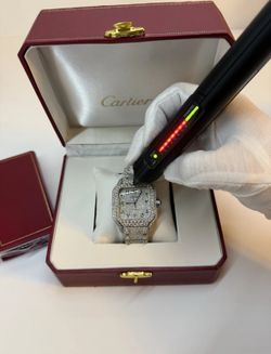 Cartier Santos XL 40mm Custom Diamond Watch 