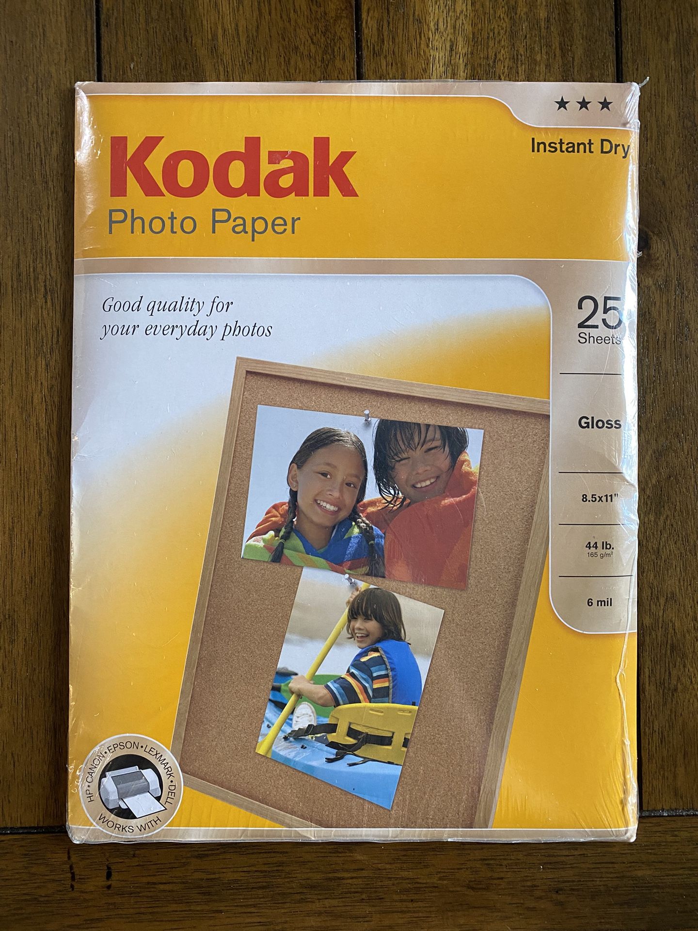 New “Kodak 8.5”x 11” Photo Paper 25 Sheets”