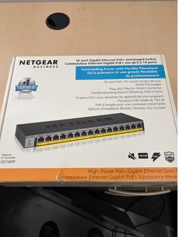 16-port Gigabit Ethernet PoE+ Unmanaged Switch