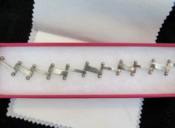 Unique sterling silver bracelet.