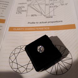 1ct D color flawless G I a certified
