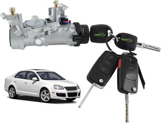 Ignition Lock Cylinder Assembly Wiring Harness For 2006–2010 VW Jetta,