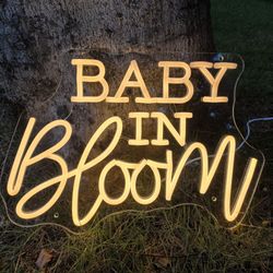 BABY IN BLOOM LED SIGN