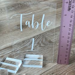 Table Numbers 1-10