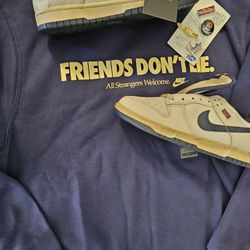 STRANGER THINGS PHANTOM NIKE DUNKS SIZE 8 AND SWEATER  MEDIUM 🔥 