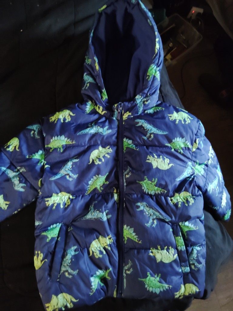 5T Glow In Dark Dinosaur Jacket