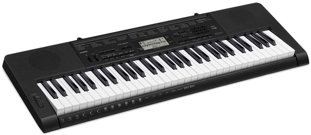 Casio CTK-3500 61-Key Touch Sensitive Keyboard with Music Stand & Manual. Great Condition.