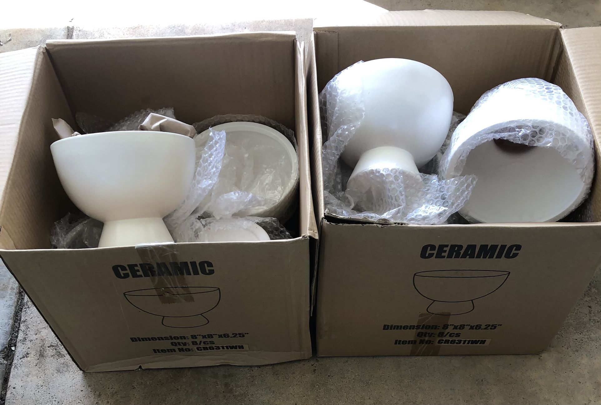 Floral chalice bowls