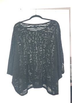 LANE BRYANT black striped top Size U.S. 18/20