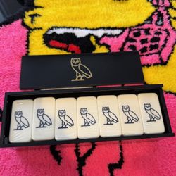 OVO Owl Domino Set – October’s Very Own – Sealed Dominoes – Complete w/ Box – Drake Brand  