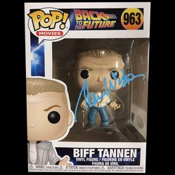 Autographed Biff Tannen Funko Pop