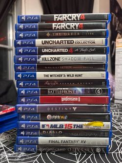 PS4 games ,Complete in Box (Skyrim, Witcher 3, Uncharted, Diablo)