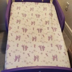 Like New Beautiful Toddler Bed With Mattress ( Only Used 2 Times ).
