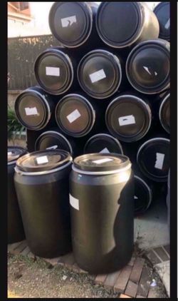 Clean Plastic 55 Gallons Barrels $25 Each Firm Price (inventory Changes)
