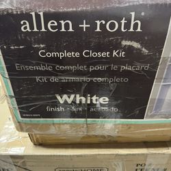 Allen +Roth Complete Closet Kit Open Box New