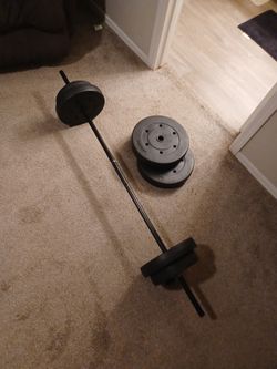 Bar Dumbell Set.