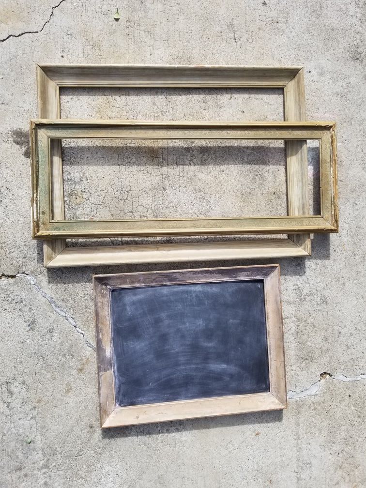 Antique frames w/custom cut glass