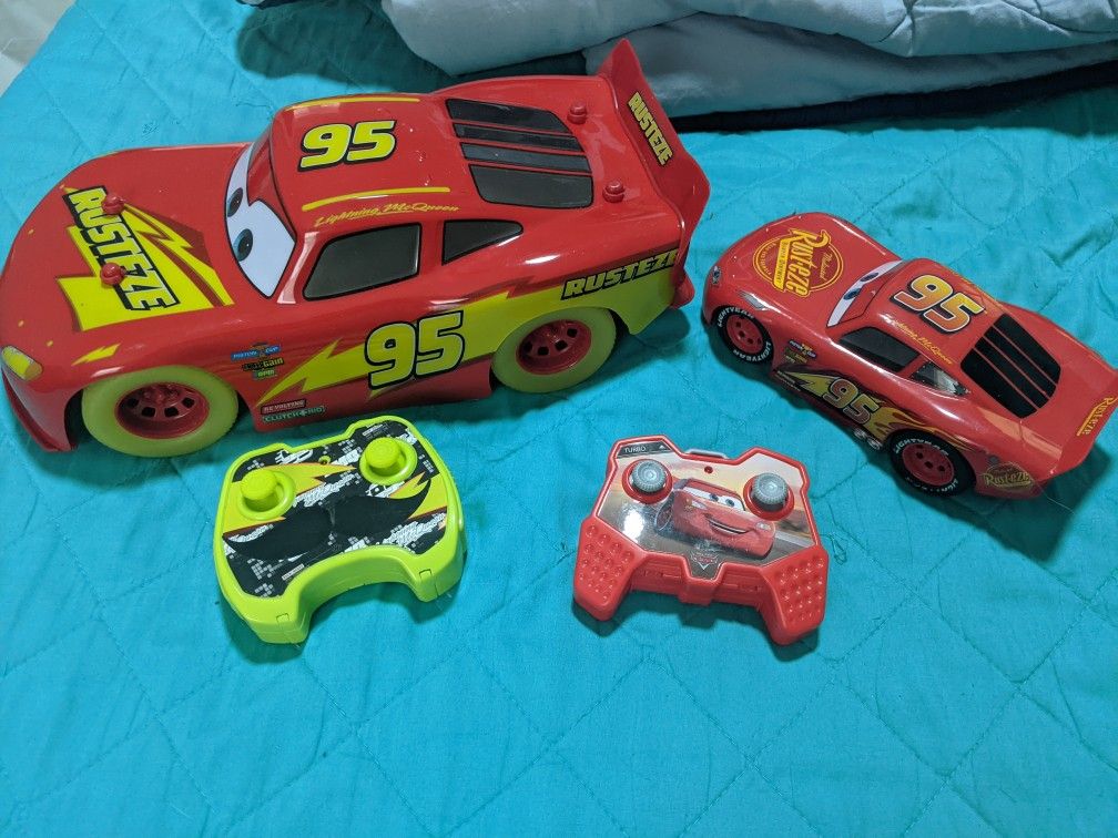 Two Lightning McQueen Remote Control Cars