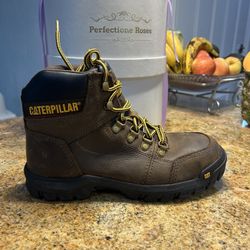 Caterpillar Cat Brand New Brown/bk Steel Toe Original Shoes No Box Size 7.5 Men 