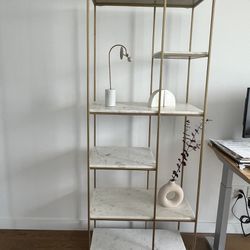 Crate And Barrel Marble Bookcase 