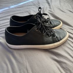 FRYE Mens Leather Lace-Up Shoes. Mens size: 10.5.  Black/White. Leather insoles 