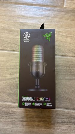 Brand New Black Razer Seiren v3 Chroma Gaming/Streaming Microphone