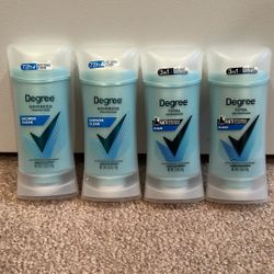 Degree deodorant 2.6 oz: $3 each
