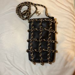 CHANEL Black Lambskin Tech Me Out Clutch