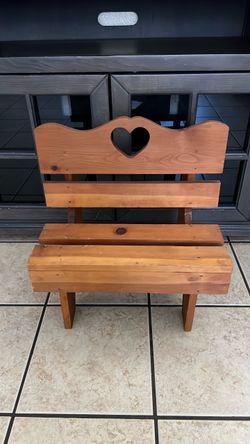 A small wood chair