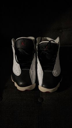Air Jordan 13 Black White Red Sneakers