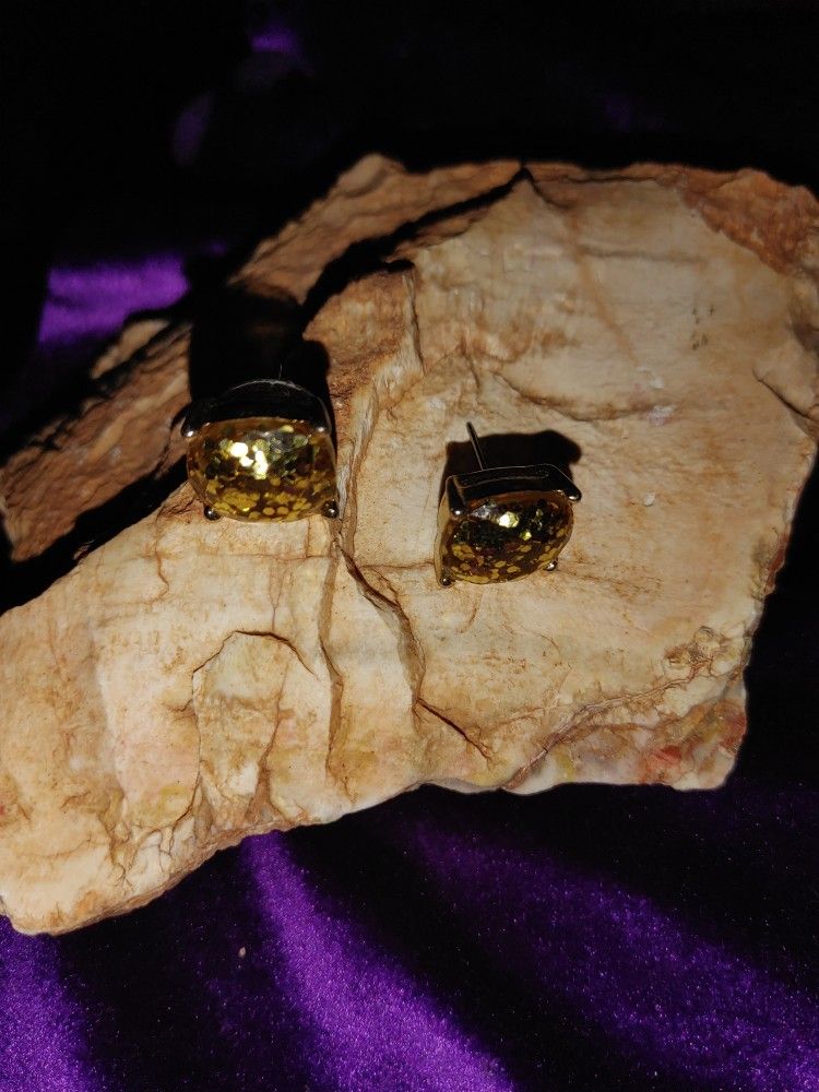 Stud Earrings, Glittery & all 3 For One Price