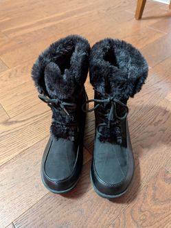 JBU Colorado by Jambu Women's Fur lined Black Winter Boots -Size 8