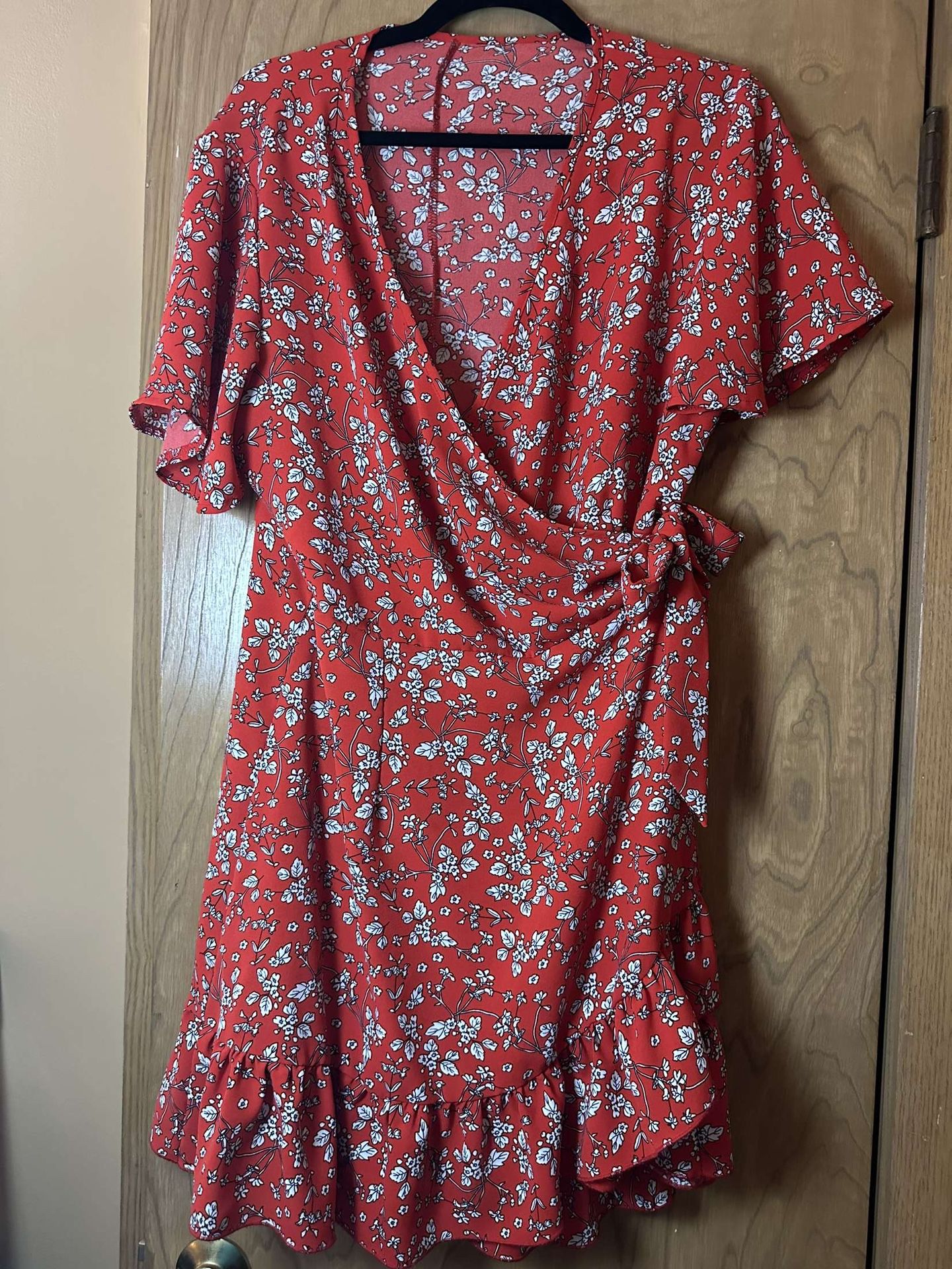 Women’s Summer Short Sleeve Print Wrap Dress