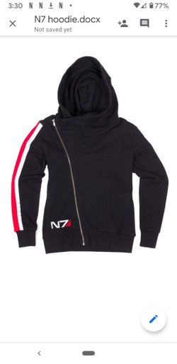 Ladies N7 Armour Stripe Hoodie w/Cross Body Zipper