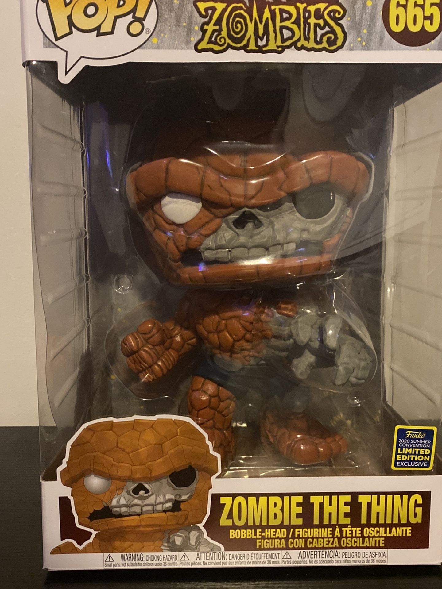 Funko Pop! #665 Zombie The Thing Marvel Exclusive 10in