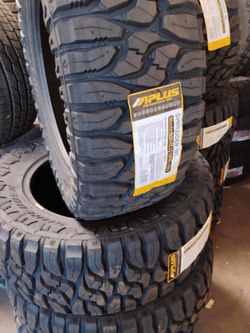 New set of tires aplus mud terrain 35 1250 20 Lt
