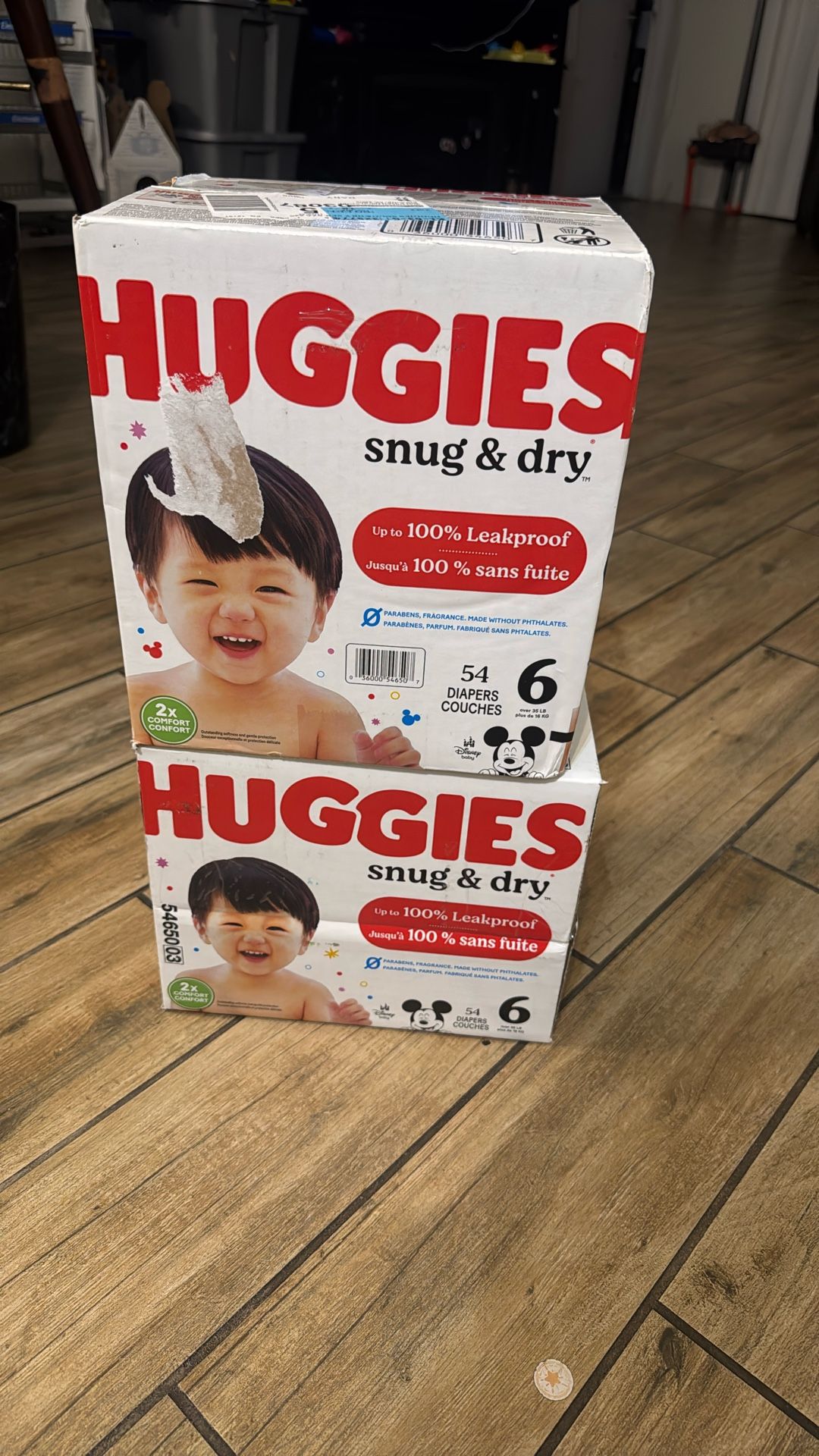 Diapers Huggies, Size 6
