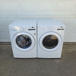 LG WASHER AND GAS DRYER 