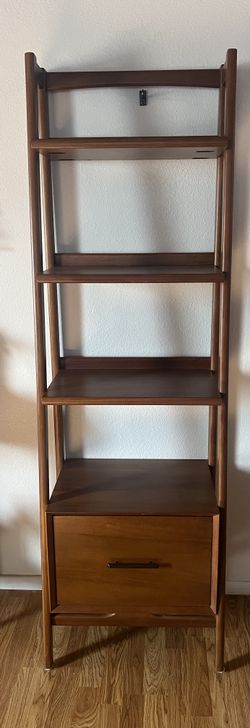 West Elm Mid-Century Bookshelf w/ Drawer (22")