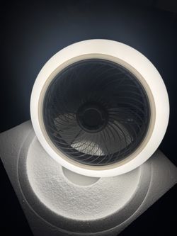 18-inch ceiling fan with LED light in 3 different shades, includes remote control, $40 each.