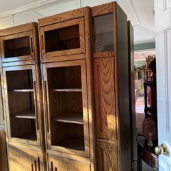 Solid Oak Entertainment Cabinetry