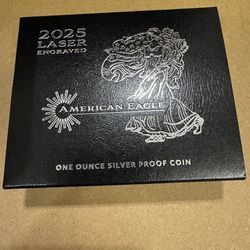 2025 American Silver Eagle W  Laser Privy!!!