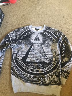 Black Scale crew neck sweater