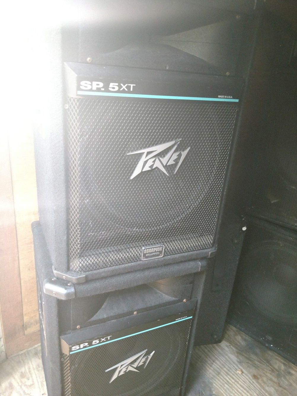 Peavy sp5 ungraded to 600watt speakers